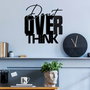 Wallity Don't Overthink Escultura de Pared de Metal Negra